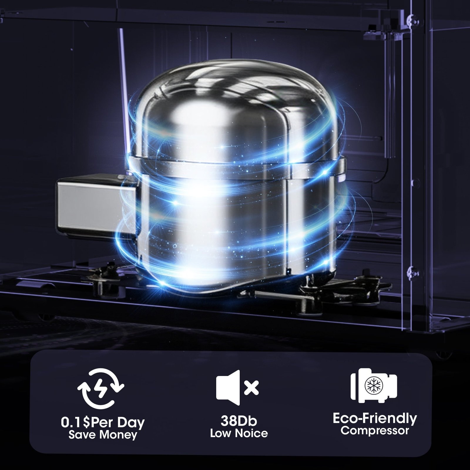 Manastin 4.5 Cu.ft Mini Refrigerator with Freezer,Small Refrigerator for Office,Kitchen,Dorm and Bedroom ,2 Doors Mini Fridge with Adjustable Shelves(Sliver)