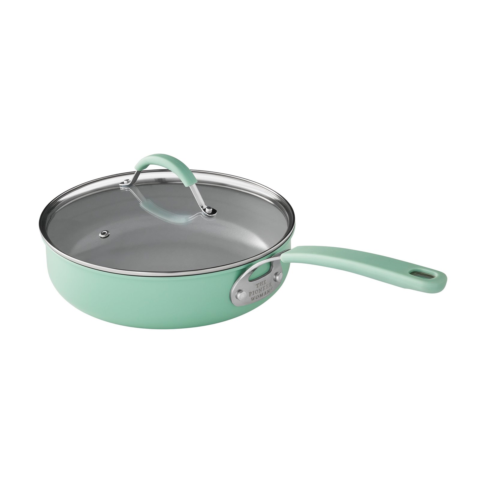 The Pioneer Woman Ceramic Nonstick Cookware and Bakeware Set, Sutton 34-Piece, Green