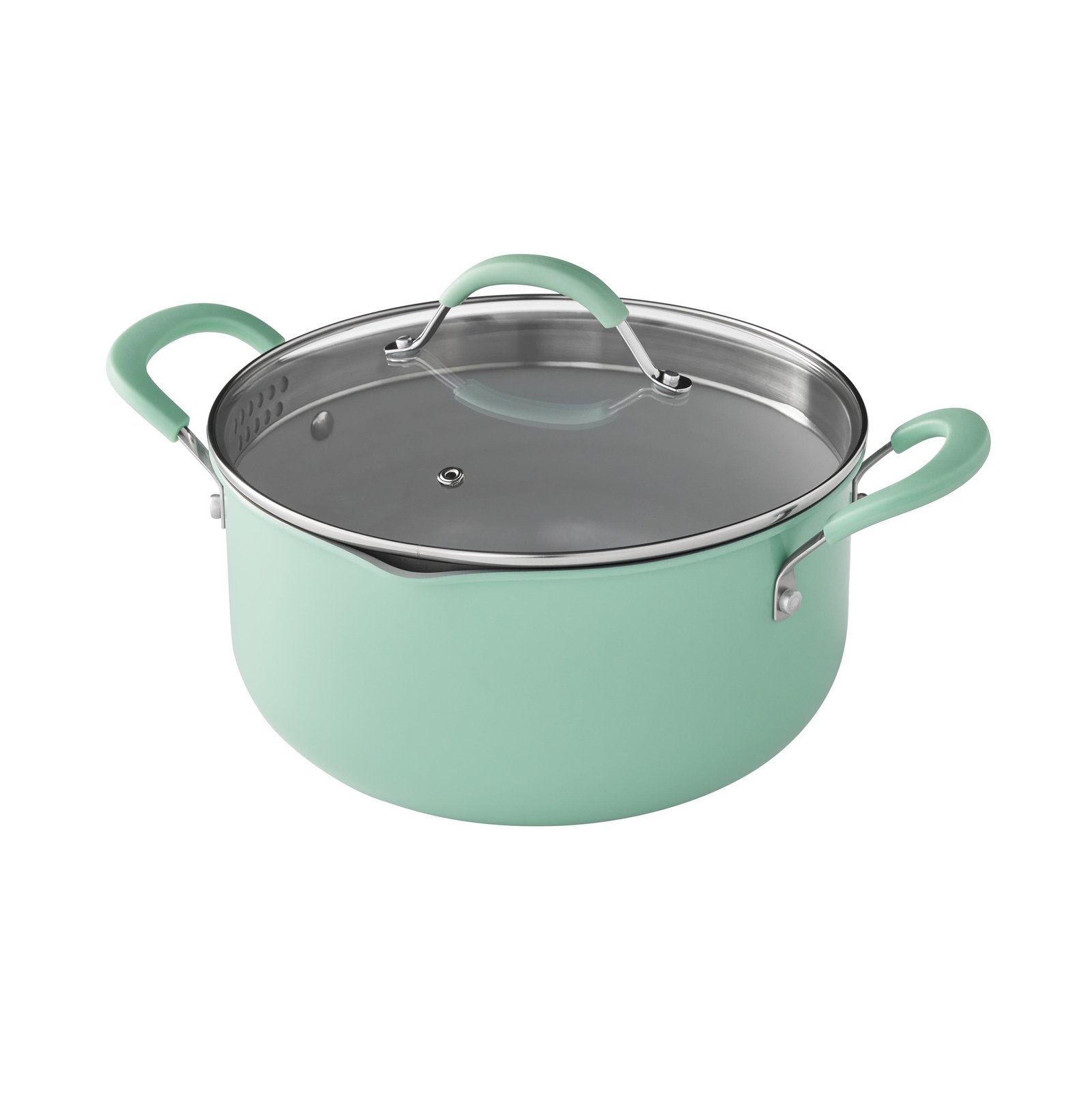 The Pioneer Woman Ceramic Nonstick Cookware and Bakeware Set, Sutton 34-Piece, Green
