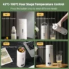 KYFIU Travel Electric Kettle, Portable Small Mini Tea Coffee Kettle Water Boiler, Constant Temperature Insulation Electric Cup, White
